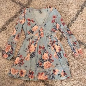 Blue Floral Dress